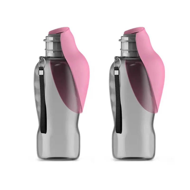 800ml large capacity dog outdoor pet water cup portable accompanying cup folding flip water feeder outdoor water bottle supplies