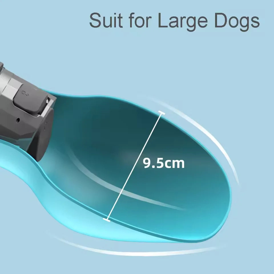 800ml large capacity dog outdoor pet water cup portable accompanying cup folding flip water feeder outdoor water bottle supplies